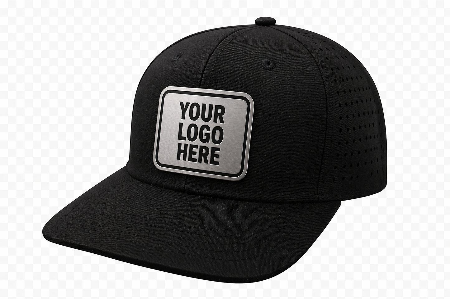 6 Panel Perforated Hat With Acrylic