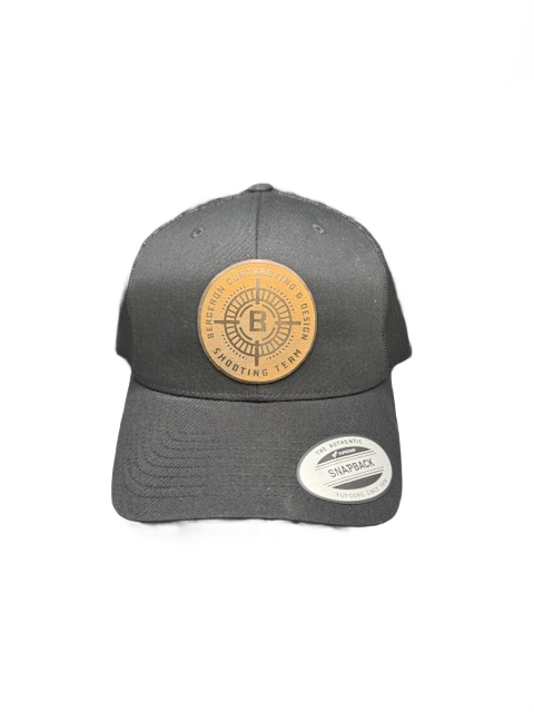 Bergeron Shooting Team Black 6 Panel Trucker Hat