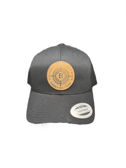 Bergeron Shooting Team Black 6 Panel Trucker Hat