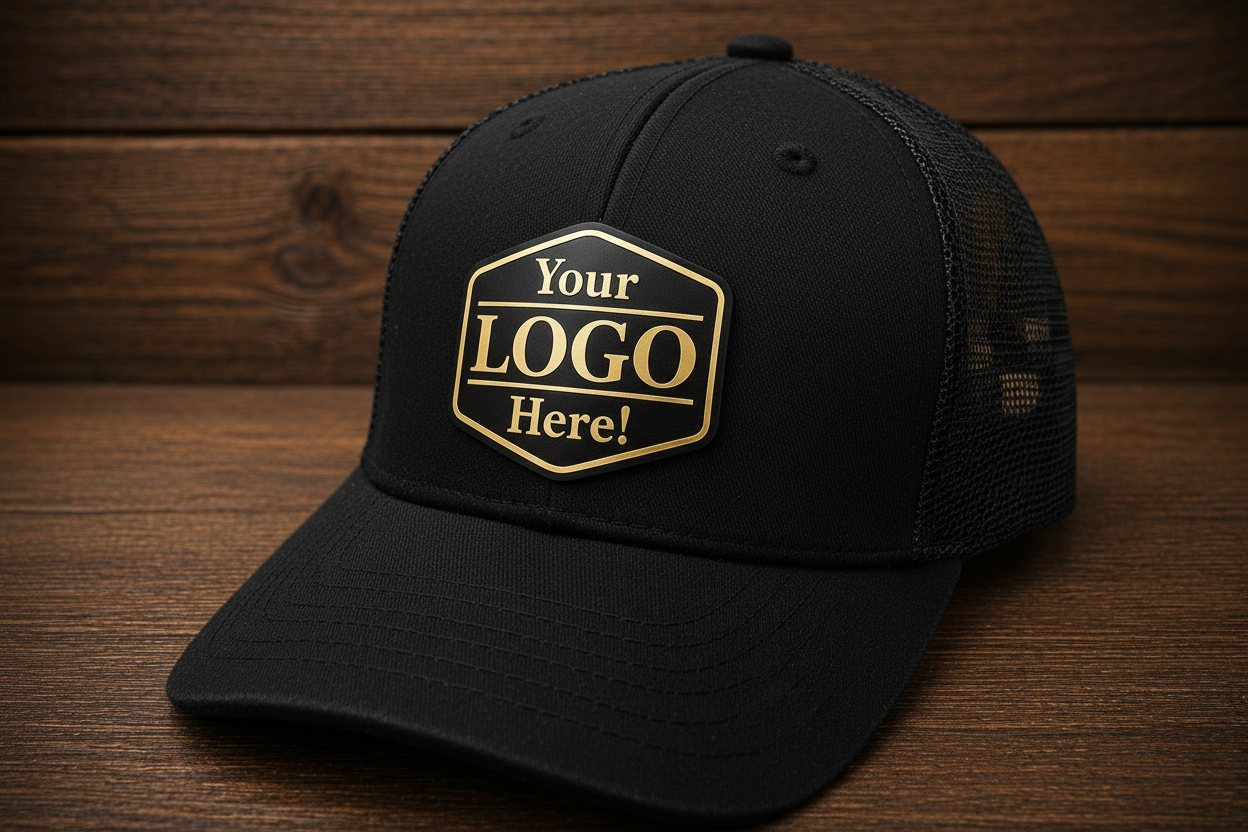 6 Panel Mesh Hat With Acrylic Patch