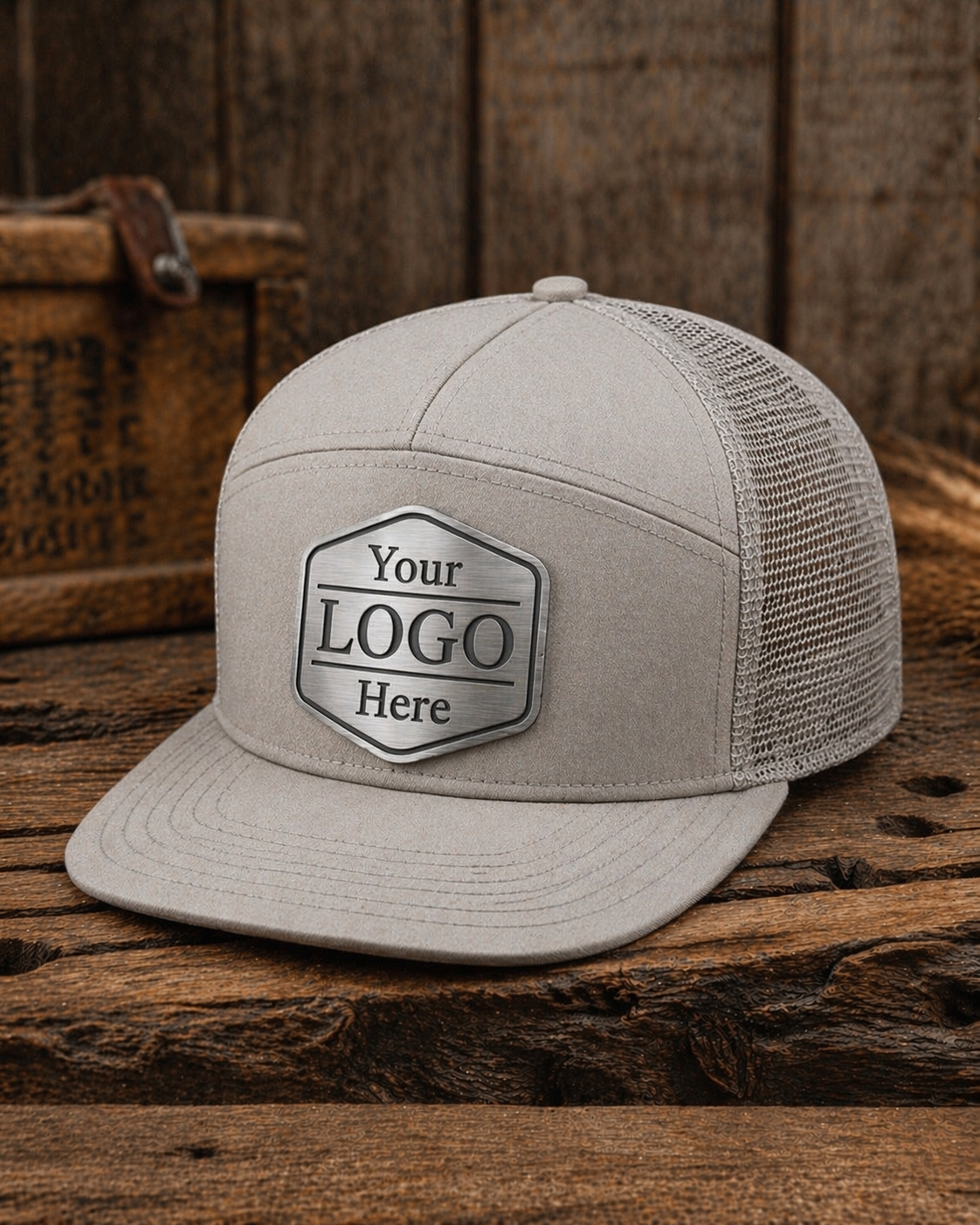 7 Panel Mesh Hat With Acrylic