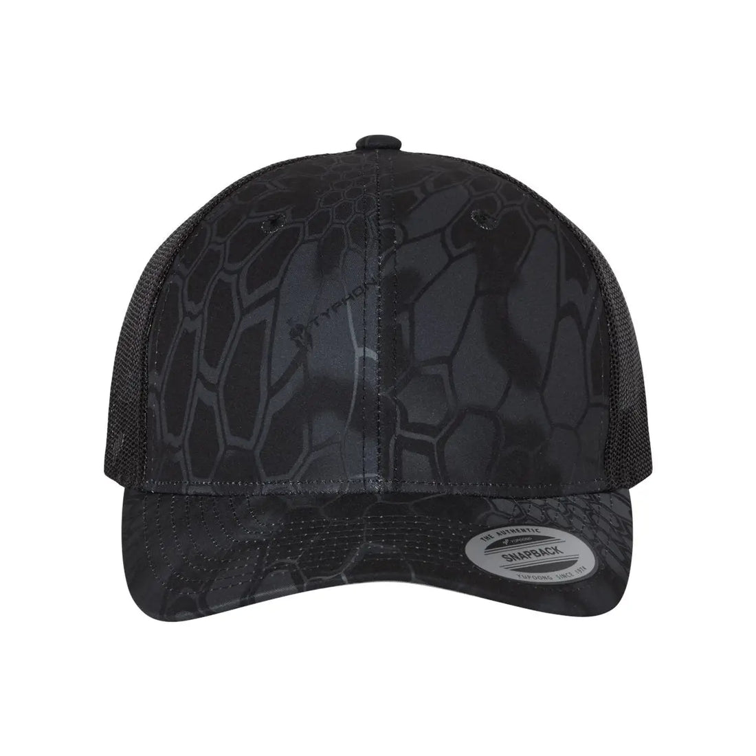 Camo 6 Panel Mesh Hat With Leather Patch