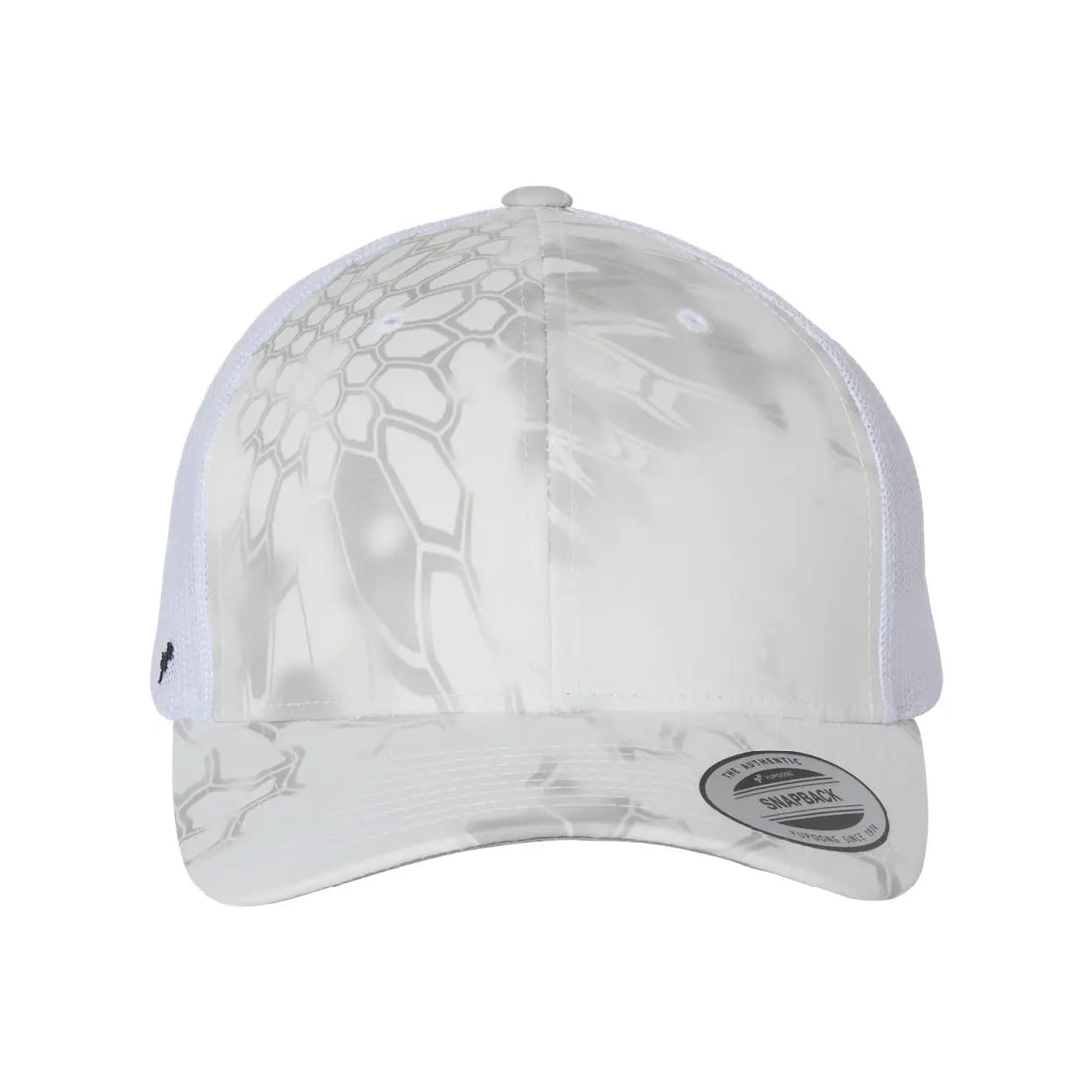 Camo 6 Panel Mesh Hat With Leather Patch